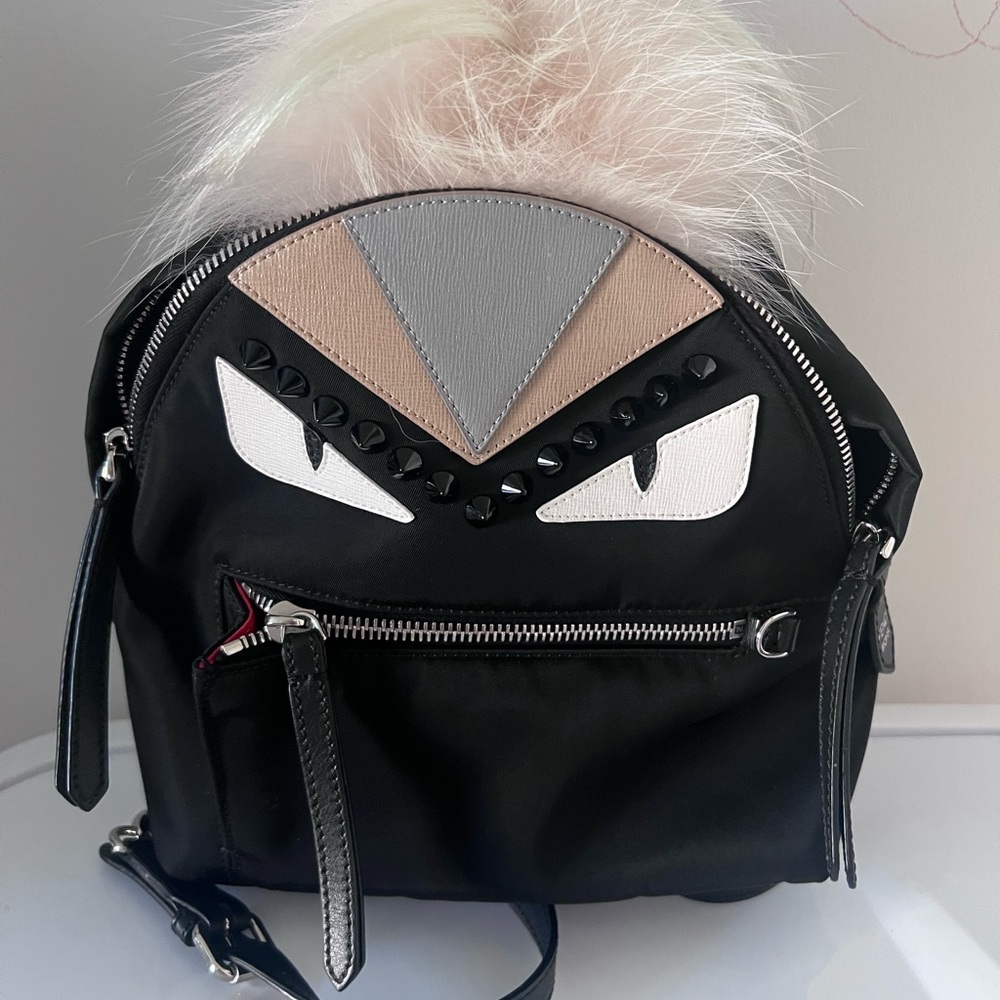 Fendi monster mini backpack
